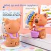Drumming Capybara Clockwork Toy With Plastic Parts For Cognitive Development