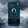 Милый Астронавт Для iPhone 12,14,13,15,16,11,17,X,Mini,XR,SE,XS,Plus,Pro,Max,8,7,Мягкий Силиконовый Черный Чехол