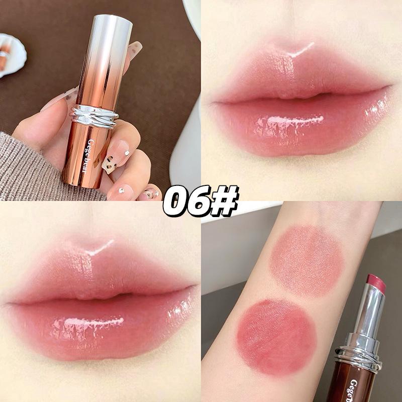 Помада «Медвежонок Геге»: Зеркальный блеск, Увлажняющая эссенция, Уменьшает морщинки на губах, Придает губам сияние, Идеально для вечеринок и студентов