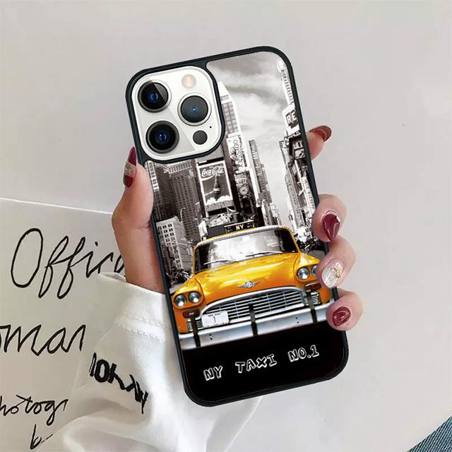 NEW YORK AMERICAN CITY Чехол-оболочка для iPhone 17 Air 15 16e 14 13 12 Pro Max 11 Pro Max Plus Чехол для телефона