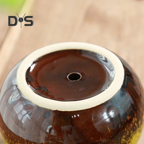 Экологичный цветочный горшок с гладкими краями, практичный керамический цветочный горшок для растений на открытом воздухе, контейнер