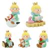 Resin Little Princes Miniatures Figurine Cake Topper Fairy Garden Decoration Cute Fairy Doll Ornament Gift Home Table Crafts