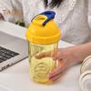 Protein Shaker Bottles with Wire Ball 500ml Leak-Proof Mixer Cup Clear Scale Fitness Mixer Bottle Portable Shaker Cup for Sports Travel