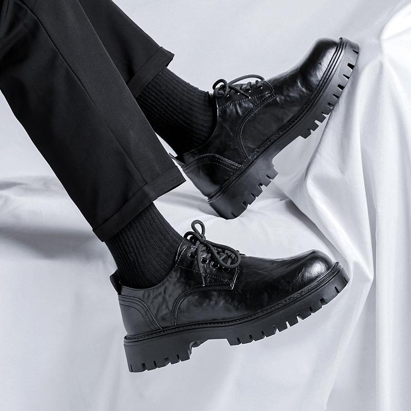 Мужские туфли-оксфорды Slip on, модные деловые туфли для мужчин, 2024, новые классические кожаные туфли для мужчин, мужская обувь
