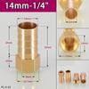 Peijian 1/8" 1/4" 3/8" Bsp Brass Pipe Fitting Barbed Hose Tail Joiner Tubing Connector Air Water Fuel Gas 6/8/10/12/14/18mm Fuel System Fittings7