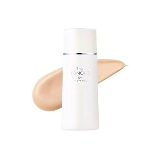 SONOKO UV White Veil 30 г Лечебная отбеливающая база под макияж SPF40 PA+++ База под макияж Солнцезащитное средство Увлажняющее Предотвращение шероховатости кожи Коррекция цвета Сохранять