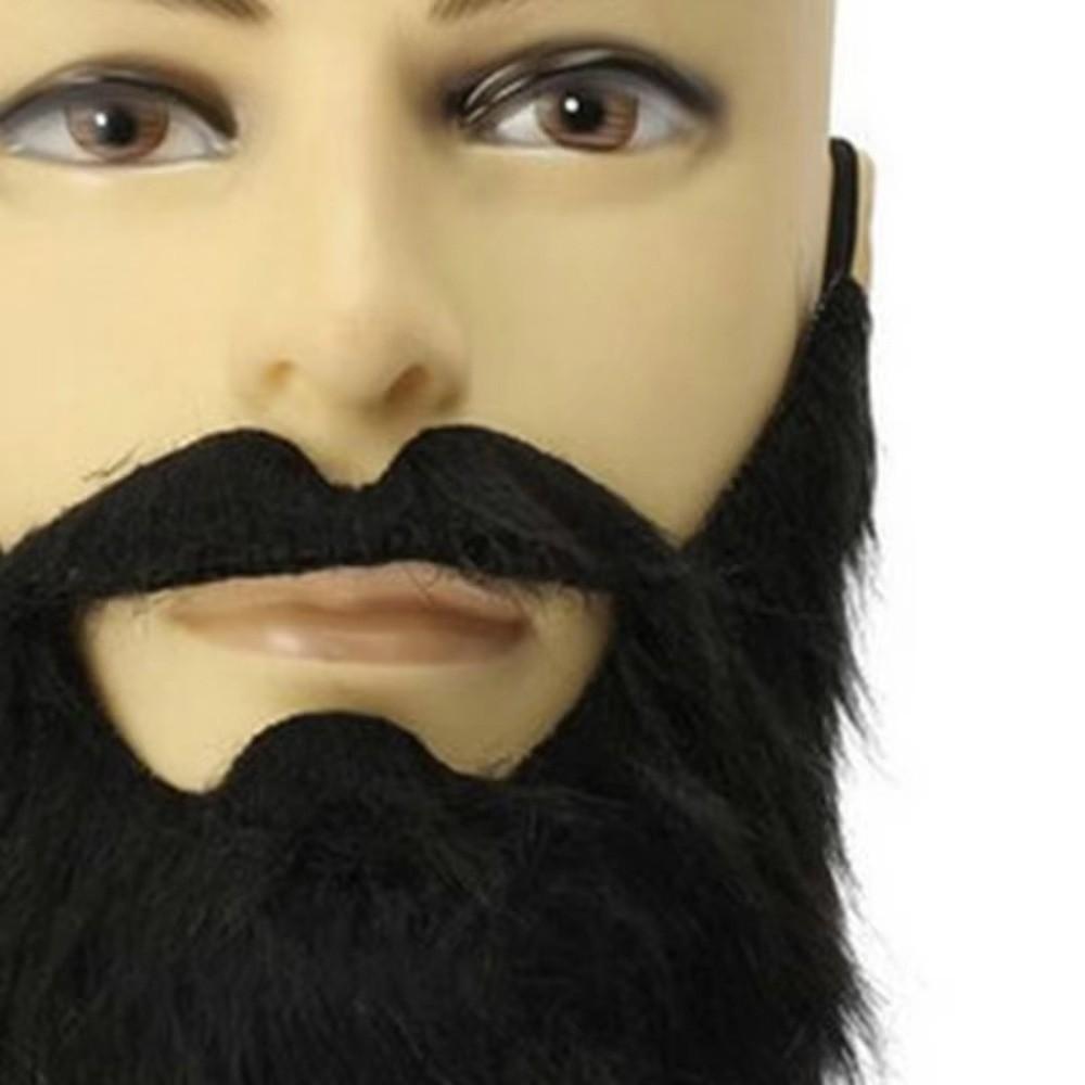 Soft Hair Fake Beard Mustache Elastic Band Halloween Beard New Cosplay Beard Stage Performance
