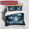 3pcs Duvet Cover Set (1*Duvet Cover + 2*Pillowcase, Without Core), Custom Name Corpse Bride Pattern Bedding Set, Home Bedroom Decor Gift