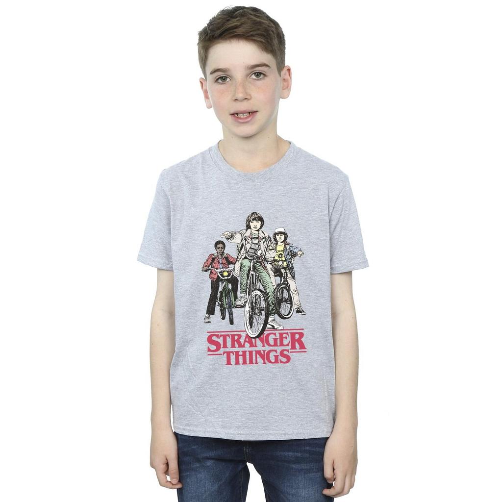 Netflix Boys Stranger Things Retro Bikers T-Shirt