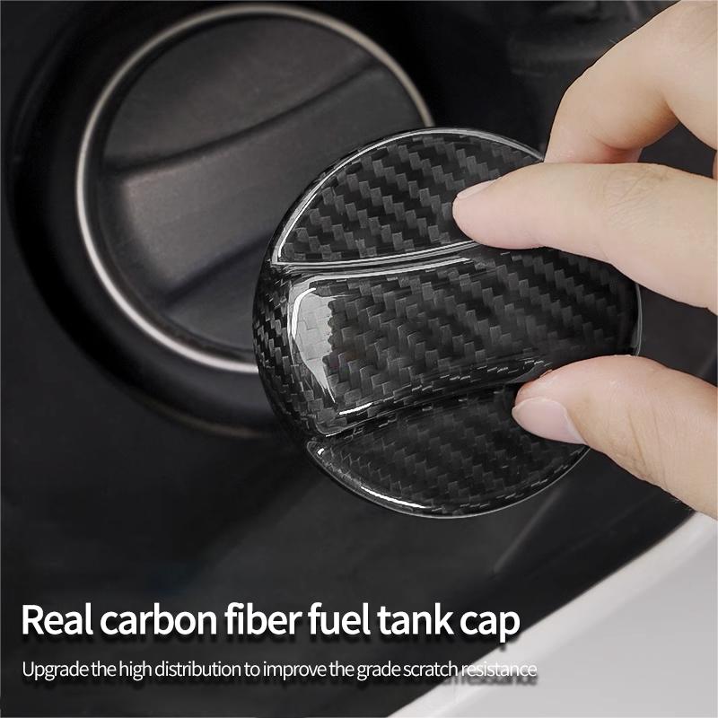 2025 Hot Carbon Fiber Car Fuel Tank Cap Oil Box Trim Cover Accessories For Q5 S Line A3 A4 A6 A5 Q5 A1 Q7 Q3 Q2 Q8 A7 A8 TT S1