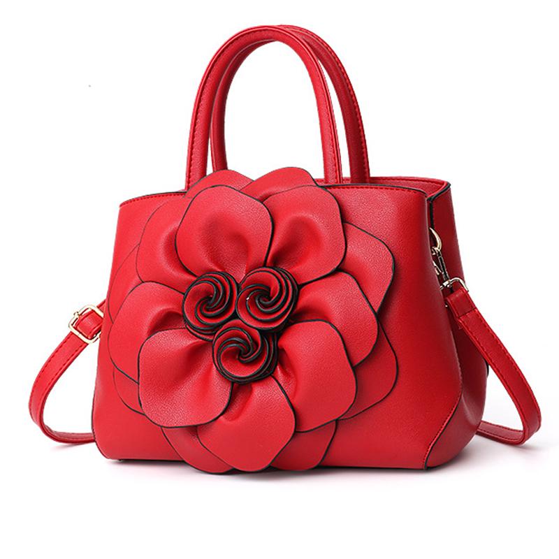 Women Fashion Flower Decoration Stylish Handbag Shoulder Bag Crossbody Bags MIT