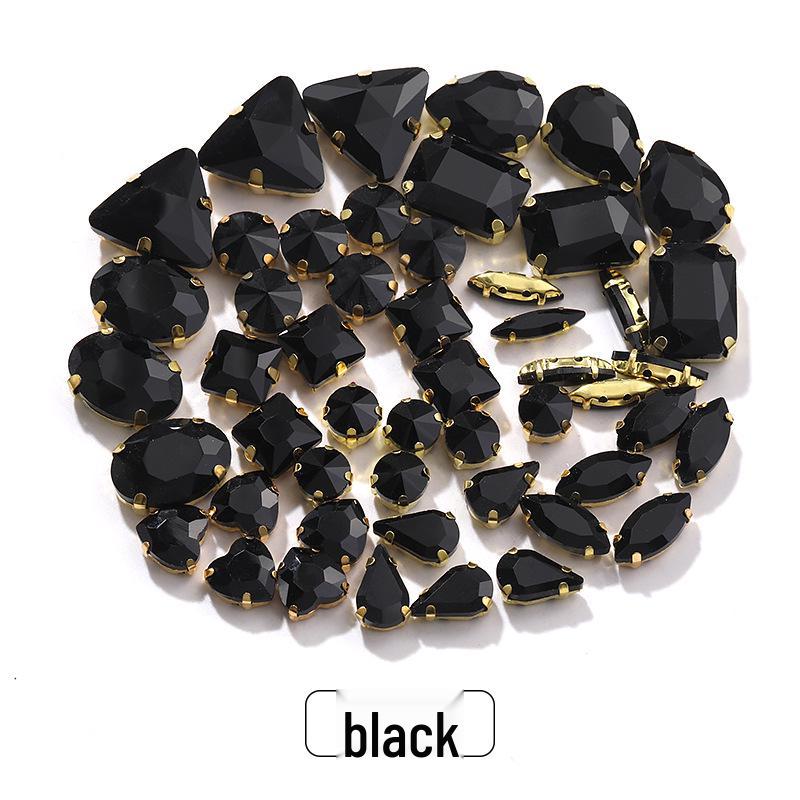 Пришитые вручную смешанные хрустальные стразы-когти для свадебного платья и аксессуаров для браслета