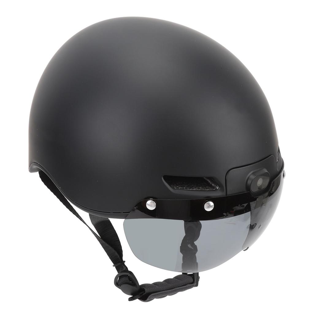 Smart Bluetooth Bike Helmet with 1080P 30FPS Sports Camera Magnetic Goggles Tail Light Cycling Helmet for Men Women