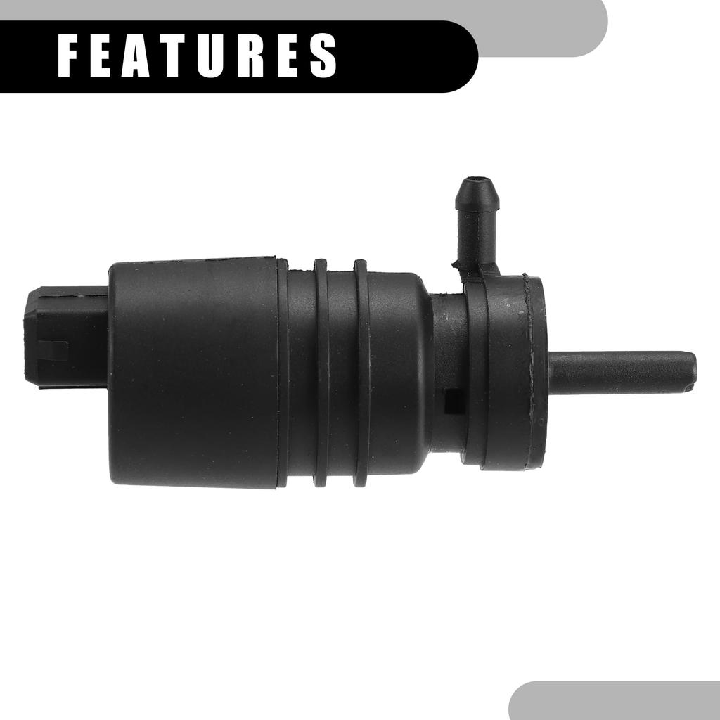 ACROPIX Насос омывателя лобового стекла № 1H5955651 Заменяет мотор насоса омывателя лобового стекла автомобиля для Pors-che 911 2012-2019 Пластик Черный 1 штука