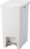 Asbel Trash Can with Lid Pedal Type 30L Made In Japan Evan Pedal Pail Width X Depth X Height White 25.6 38.5 48.8cm
