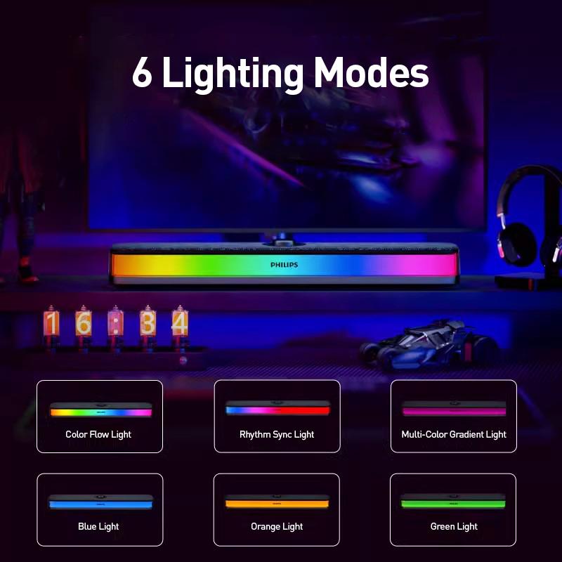 Philips Bluetooth-динамик SPA6109 со скрытым микрофоном и RGB-подсветкой