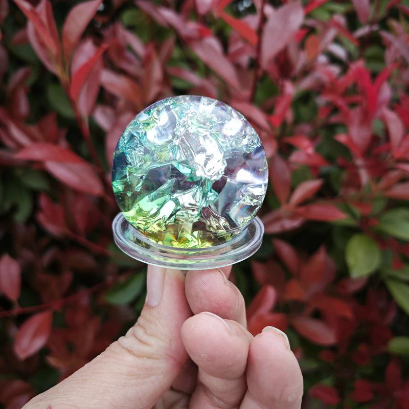 Красочные ледяные цветочные стеклянные украшения: Фантастические ледяные шарики-трещины для украшения и подарков