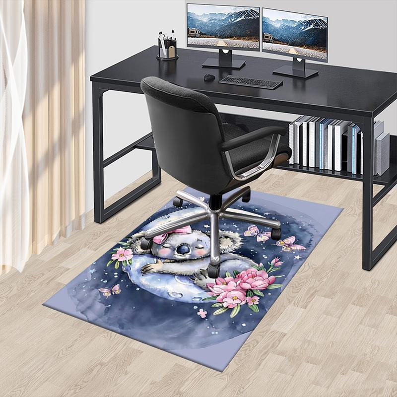 1PC Koala Non-Slip Floor Carpet Compatible for Office&Living Room&Bedroom&Dining room - Soft & Pattern, Vibrant Colors-H0415