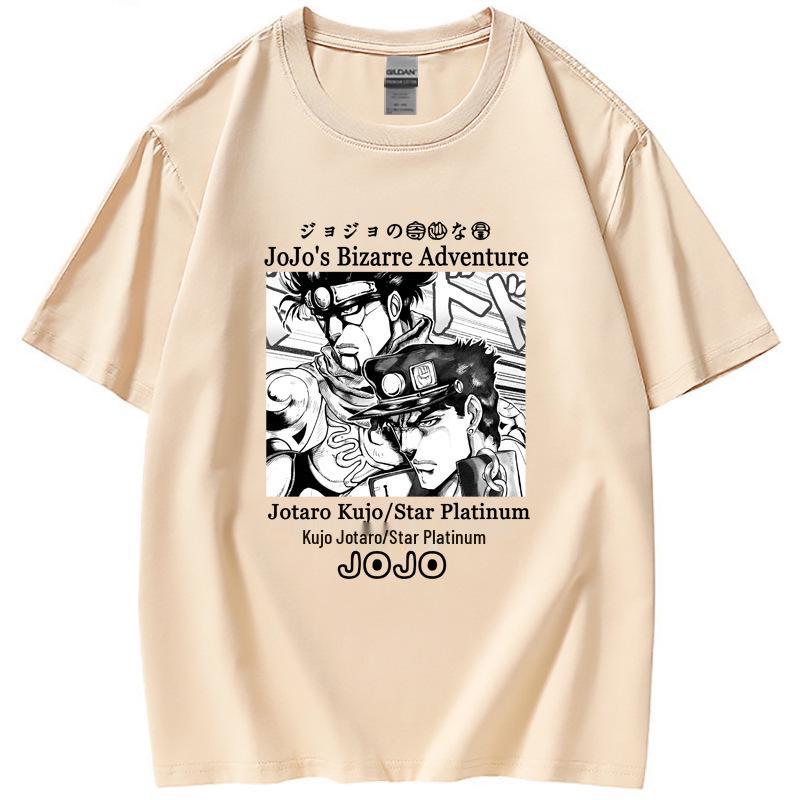 Летняя женская футболка JoJo's Bizarre Adventure Jotaro Star Platinum