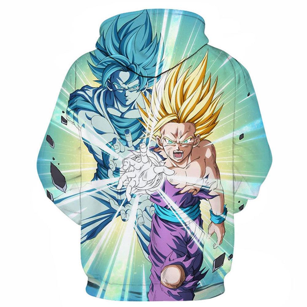 10 Colors Dragon Ball Cartoon Printed Hoodies 2025 Vintage Merch Hoodie Men and Women Hip-hop Sports Pullover Sweatshirt