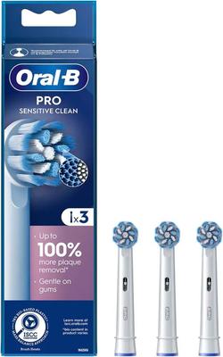 Braun Sensitive Clean PRO Сменные мягкие оригинальные насадки Oral-B, Ультратонкая щетина, 3 шт. в упаковке, EB60X-3 [Б/У]
