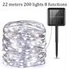 8 Modes Solar Powered String Lights Fairy Copper Wire String Lights for Christmas Garden Decoration