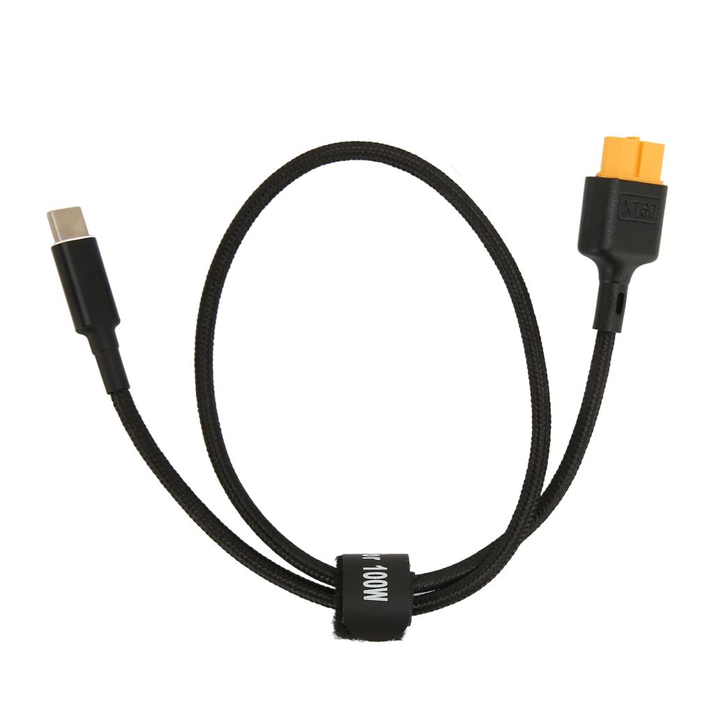 Type C To XT60 Charging Cable Stable USB C To XT60 Cord Portable Data Transfer PD 100W Charging Lightweight for RC