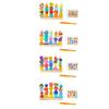 Wooden Beads Sequencing Toy Set Birthday Gift Building Blocks Game Lacing Beads for Boys Girls Kids Children 1 2 3 4 5 6