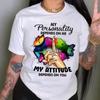 Fashion Women Colored Lips Print T Shirt Funny Casual O-neck Short Sleeves T-shirt Summer Female Tee Shirt