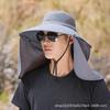 Складная уличная шляпа от солнца с защитой шеи от УФ-лучей для скалолазания и рыбалки