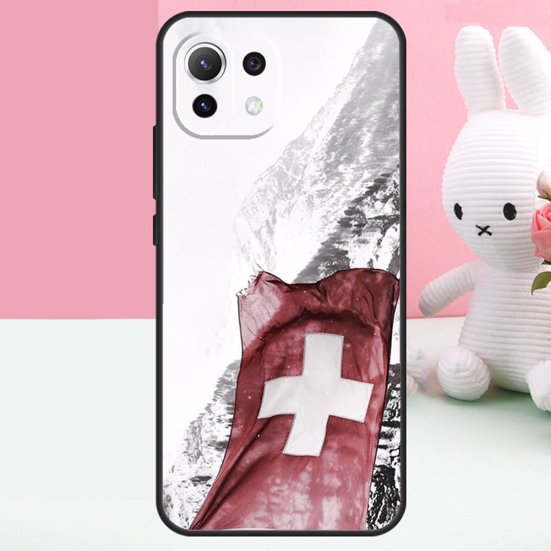 Швейцария Швейцарский флаг Чехол для Xiaomi 14 15 Ultra 15T 13T 14T 17 Pro Max POCO F8 Ultra X7 X5 X6 Pro F5 F6 F7 Funda