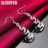 925 Sterling Silver Crescent Drop Earrings Jewelry