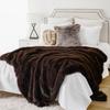 Battilo Fluffy Soft Blankets Luxury Fur Blanket for Bed Sofa Mink Faux Fur Throw and Blankets Large Warm Blanket for Home Decor
