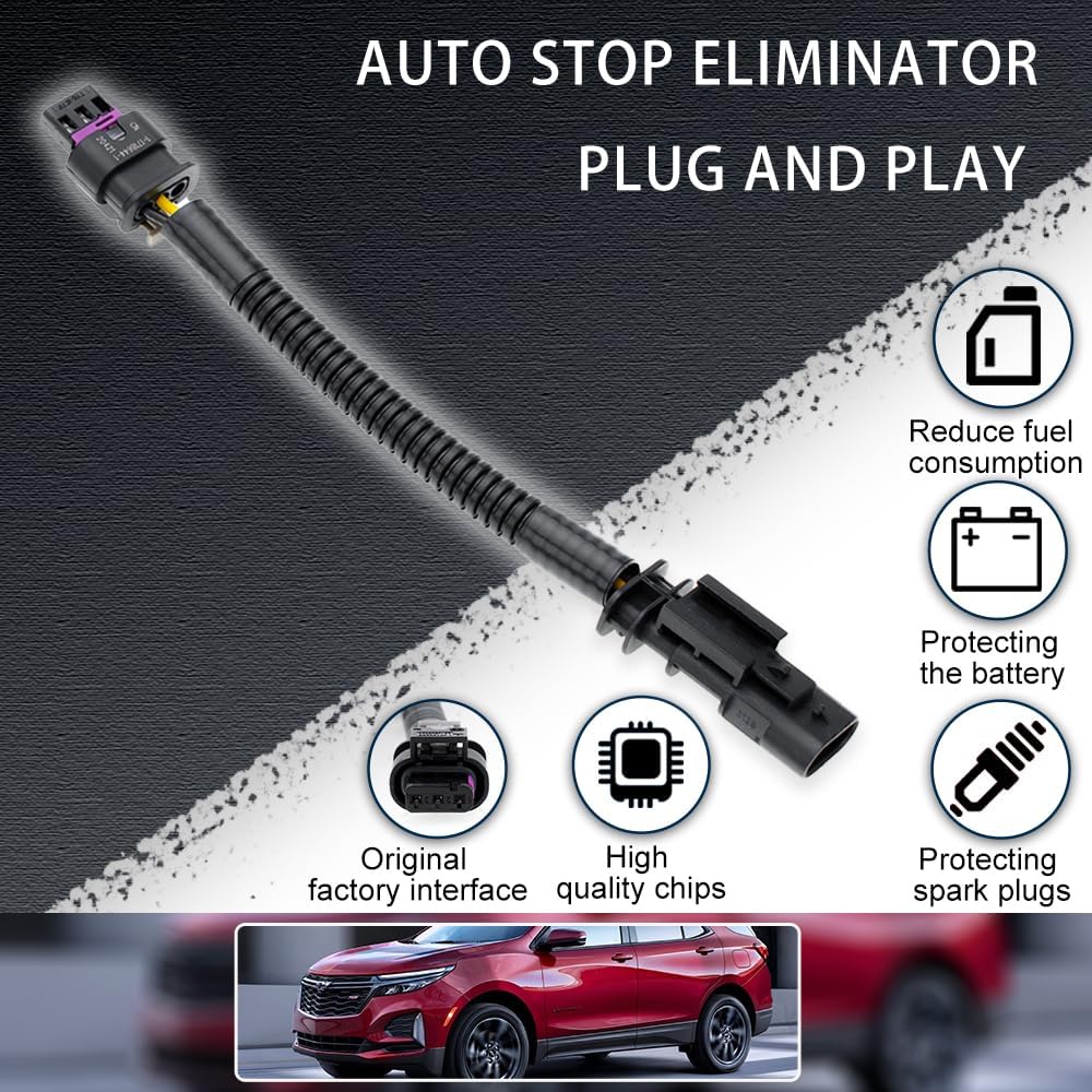 Auto Start Stop Eliminator for 2024 Chevy Traverse Equinox Malibu Blazer Cruze Trax Trailblazer GMC Terrain Engine Auto Stop Disable Error Free