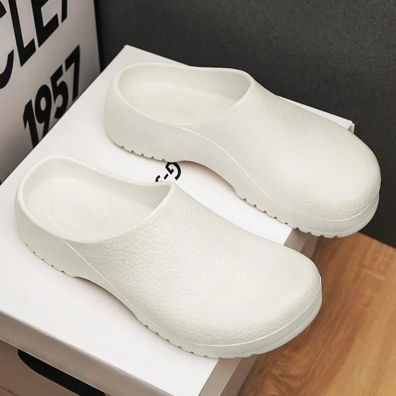 Мужские тапочки для пар, садовые сабо, женская водонепроницаемая обувь для шеф-повара, удобные сандалии, тапочки для домашних животных, уличная обувь для рыбалки