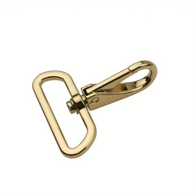 2Pcs Metal Swivel Eye Snap Hook Clasps Clips for DIY Leather Craft Bag Strap Belt Webbing Keychain