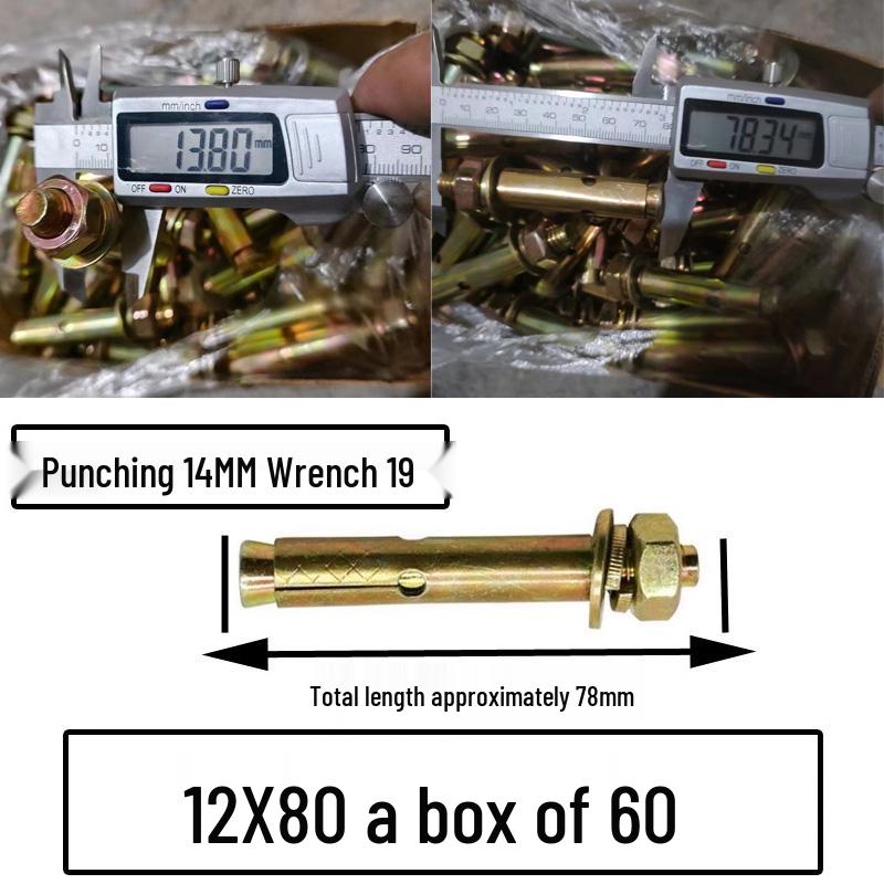 National Standard M6-M12 Expansion Bolts & Screws: Iron-plated, Galvanized, and Explosion Bolts
