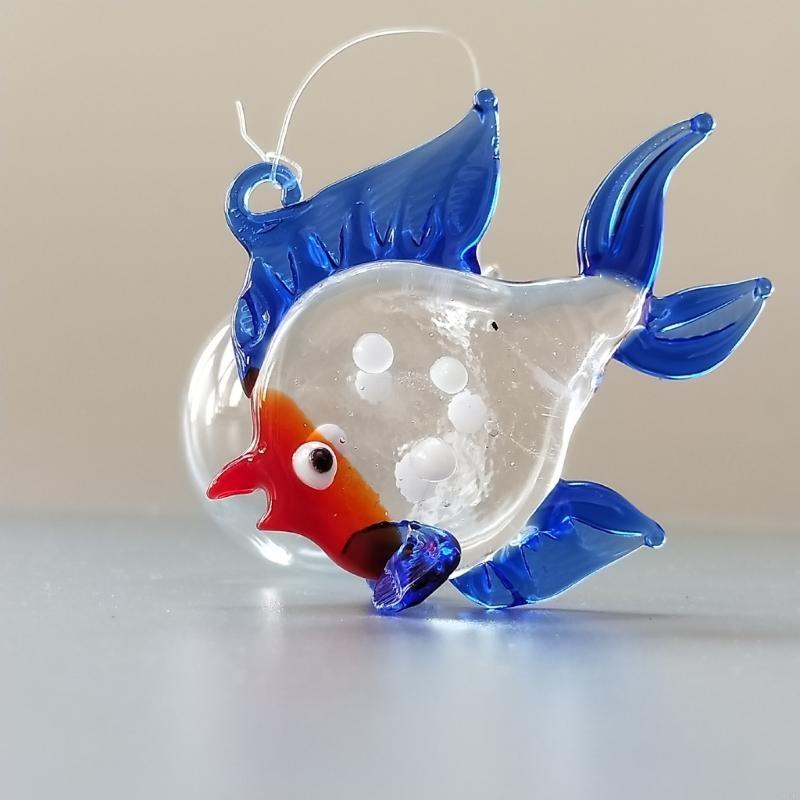 62KD Creative Glass Fish Bubble Aquarium Float Decors Set of 6 Unique Designs