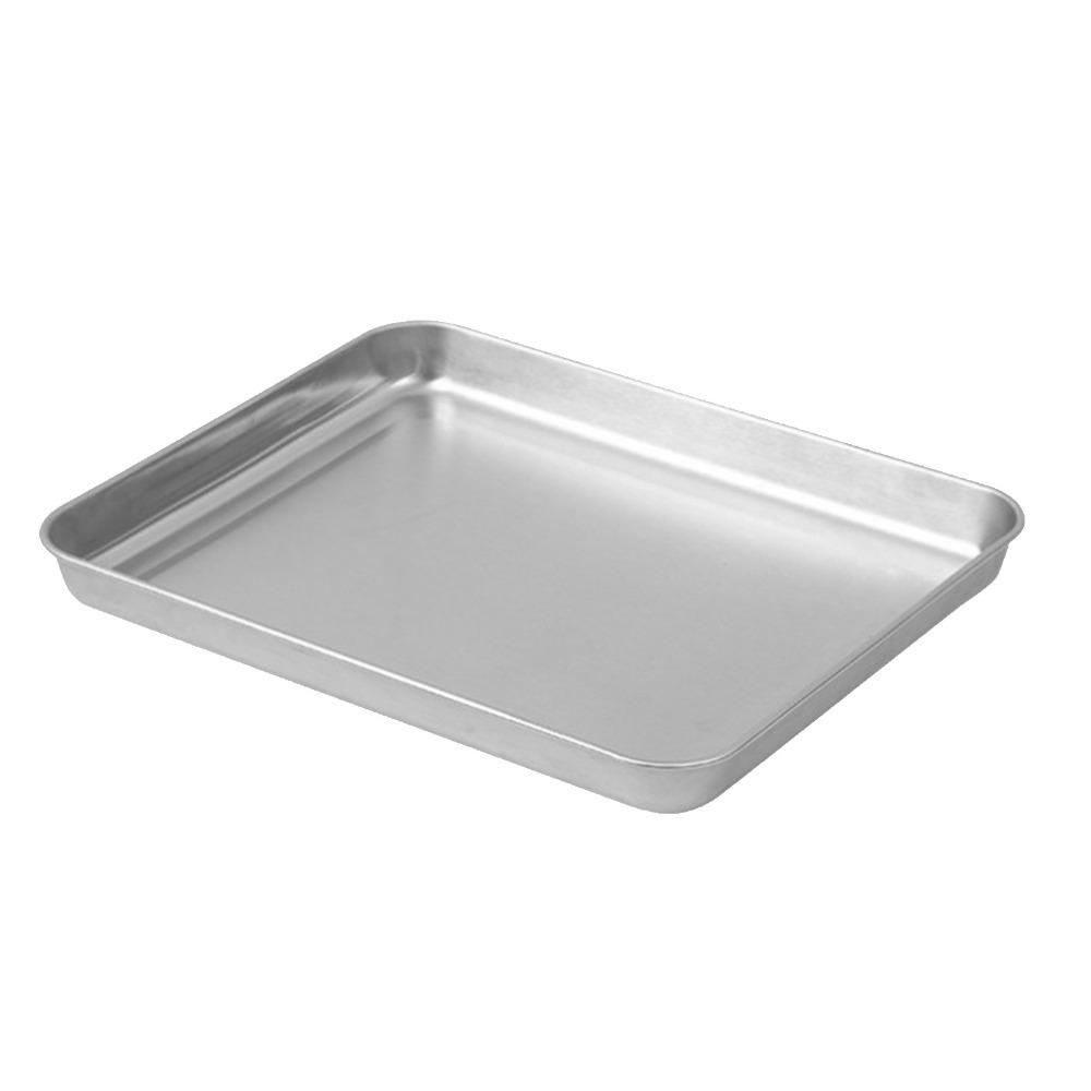 Rustless Steel Rice Noodle Plate Flat Bottom Flat Bake Dish Stackable Food Plate Dish Serving