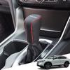 Hearsheng Genuine Leather Shift Knob Cover for Honda New Vezel 2021 Custom Interior Protects Against Nail Easy Design with Red (VEZEL) eHEV