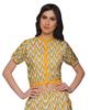 Moomaya Printed Indian Crop Top Skirt Sets Chanderi Women Ethnic Wear Plus