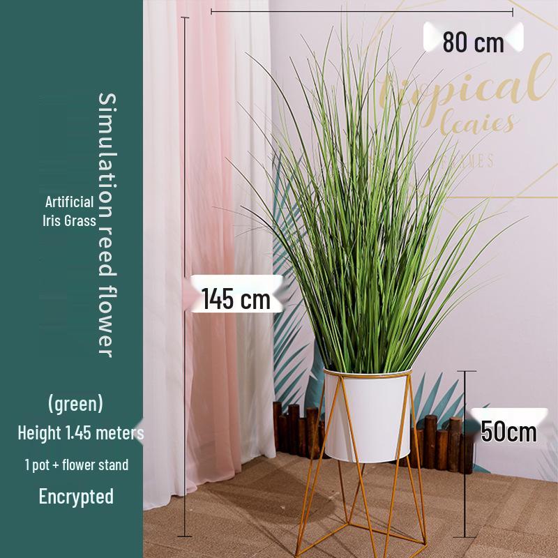 Nordic Faux Reed Grass & Foxtail Flower Floor Decor for Living Room