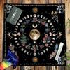 Квадратная фланелевая скатерть для алтаря Таро, коврик для настольной игры, коврик для астрологических оракулов, скатерть для стола, коврик для карт, скатерть для гаданий