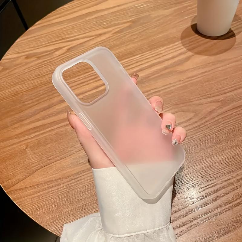 Fashion Soft Frosted Phone Case For iPhone 16 Pro Max Cases iPhone 11 16 12 13 14 15 Pro Max Matte Transparent Case Cover Bumper