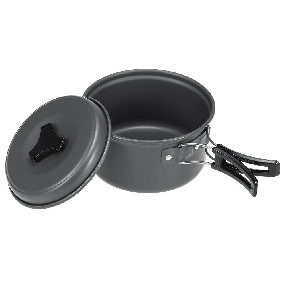 Lightweight Camping Cookware Set Stackable Outdoor Cooking Equipment Portable Cookware Kit  Camping