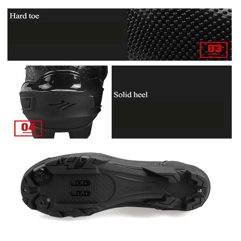SANTIC Велосипедная обувь Mtb Дышащая горная обувь Противоскользящая обувь Самоблокирующаяся обувь с велосипедными замками