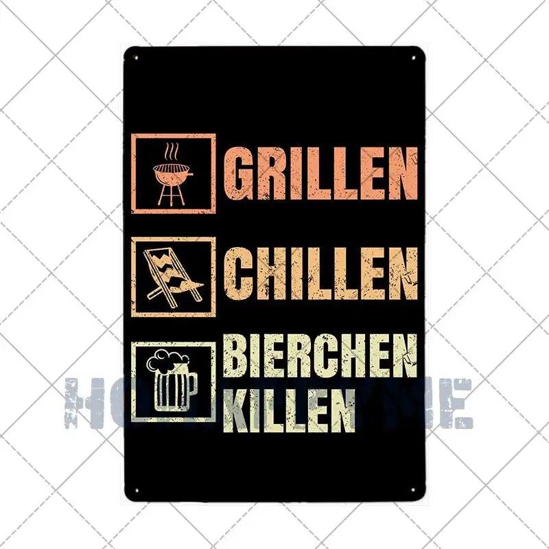 Barbecue Food Hot Dog BBQ Signs Retro Metal Plaque Cafe Bar Pub Signboard Wall Decorative Posters Plate Home Decor 20X30CM
