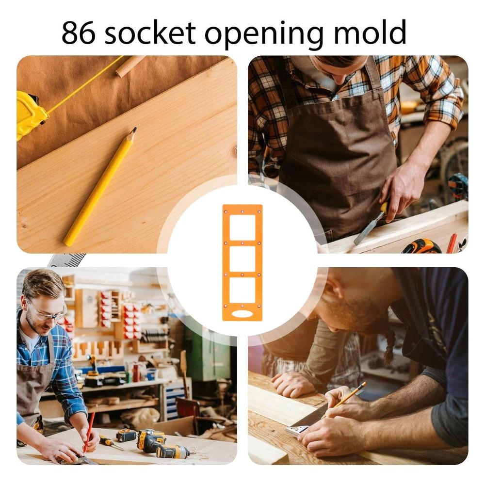 70x70mm Cutting Size Electrical Plug Stencil Tool Socket Box Hole Opener For Wardrobes