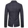 Мужской новый осенний двубортный клетчатый костюм