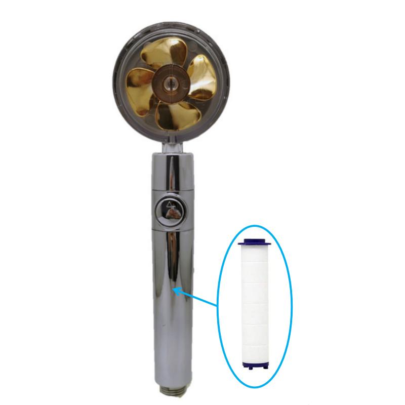 Пропеллерная душевая головка высокого давления с вращением на 360 градусов и вентиляторным фильтром, распылительная насадка с массажной дождевой насадкой, аксессуары для ванной комнаты